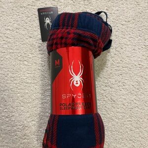 Spyder Men’s medium  Red and Blue Polar Fleece Pants:Brand new